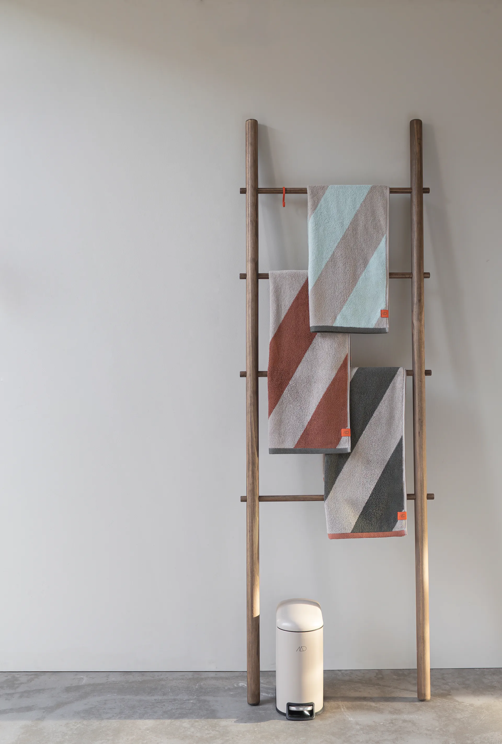 Diagonal toalha, Tijolo, 70x133 cm Mette Ditmer