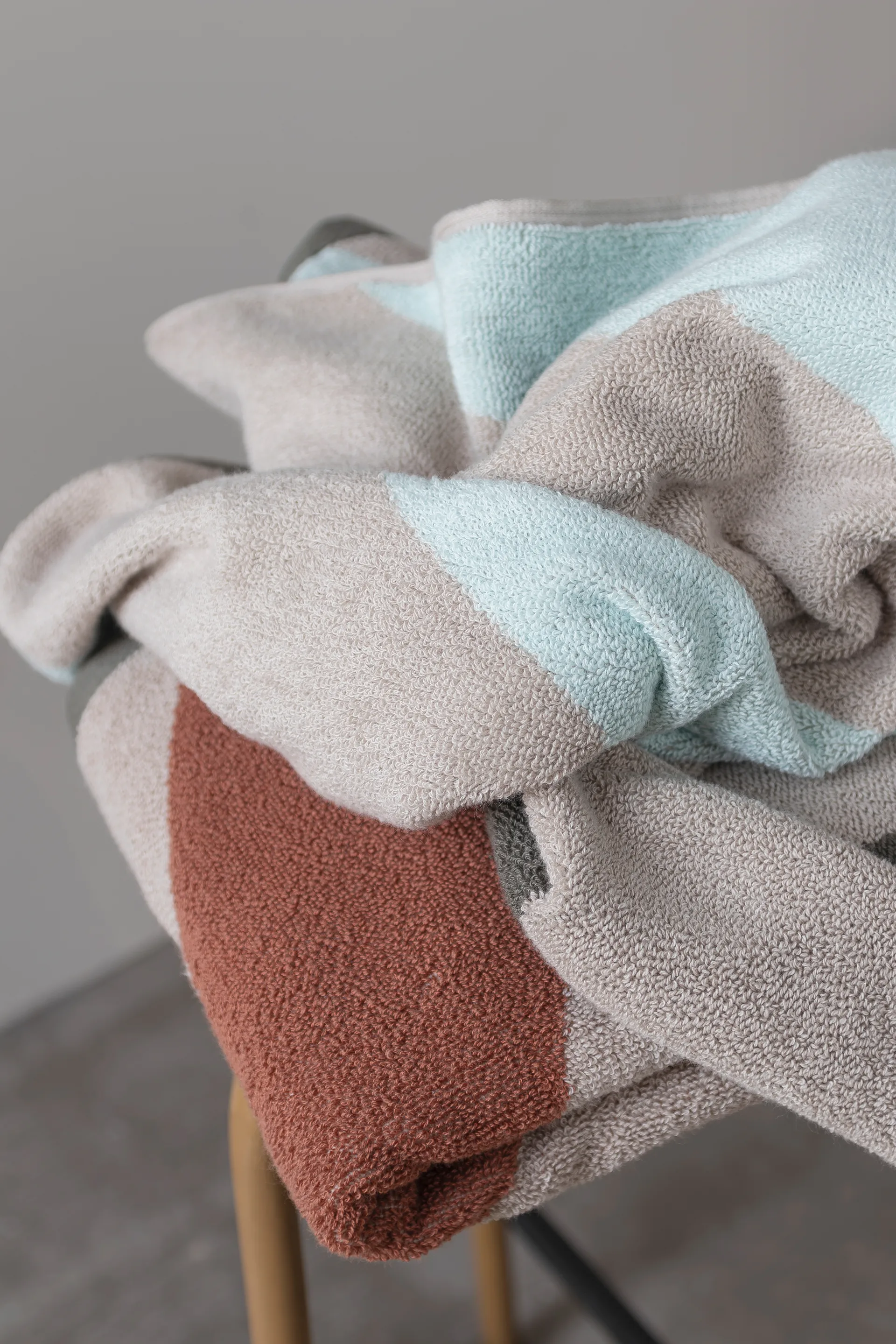 Diagonal toalha, Verde menta, 50x90 cm Mette Ditmer