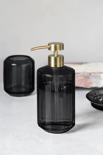 Dispensador de sabão alto Vision - Preto - Mette Ditmer