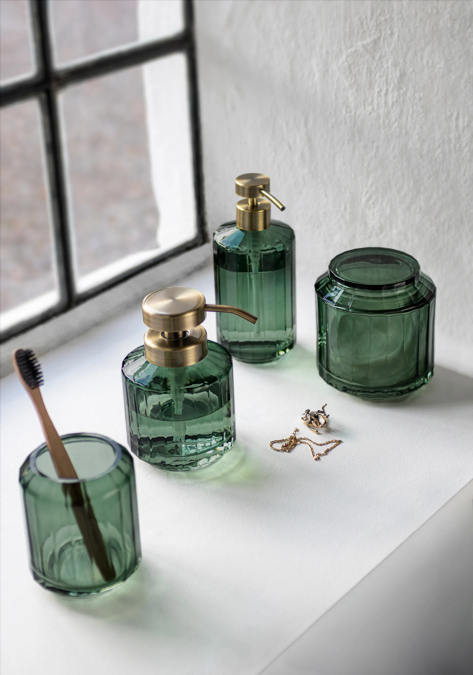 Dispensador de sabão baixo Vision, Dark forest Mette Ditmer