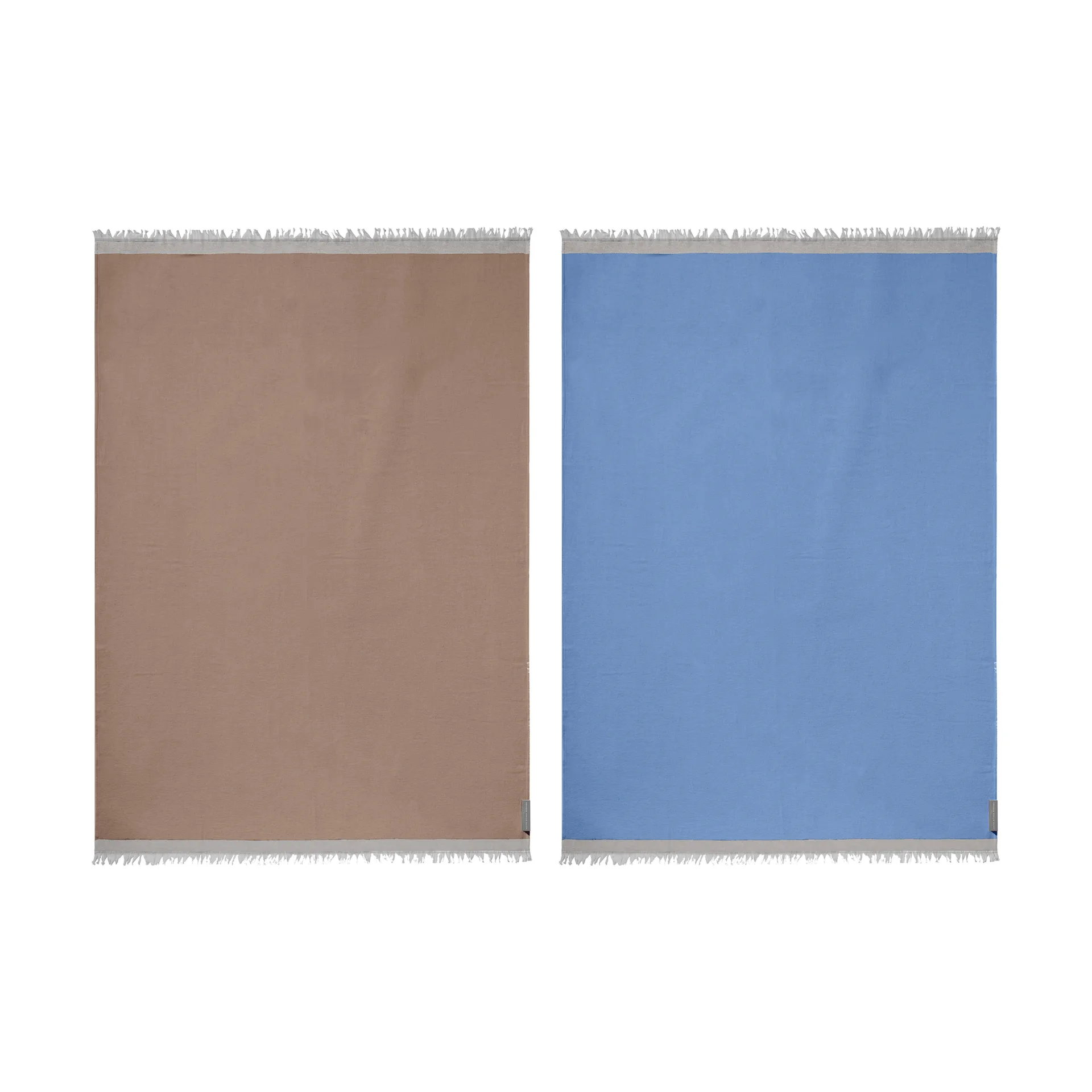 Duet manta, Beige-Blue (bege-azul), 130x175 cm Mette Ditmer