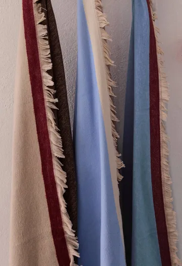 Duet manta - Blue-Beige (azul-bege), 130x175 cm - Mette Ditmer