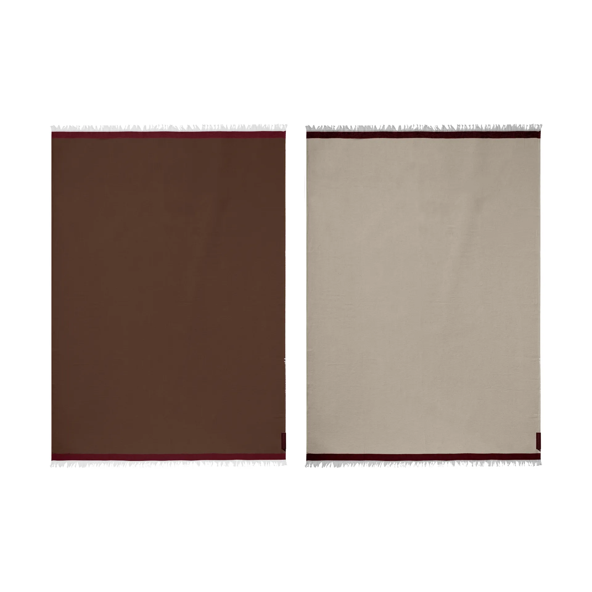 Duet manta, Brown-Beige (castanho-bege), 130x175 cm Mette Ditmer