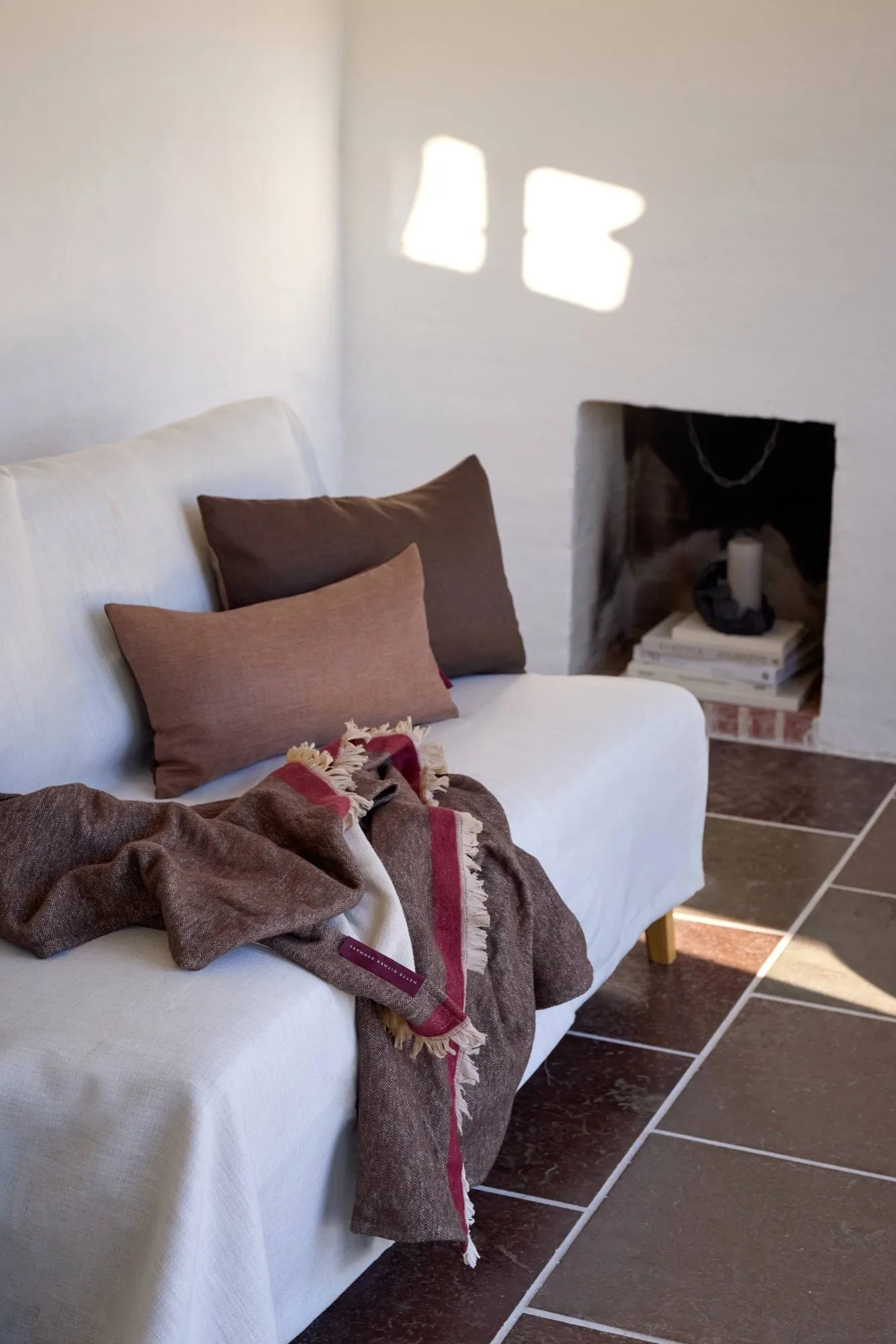 Duet manta, Brown-Beige (castanho-bege), 130x175 cm Mette Ditmer
