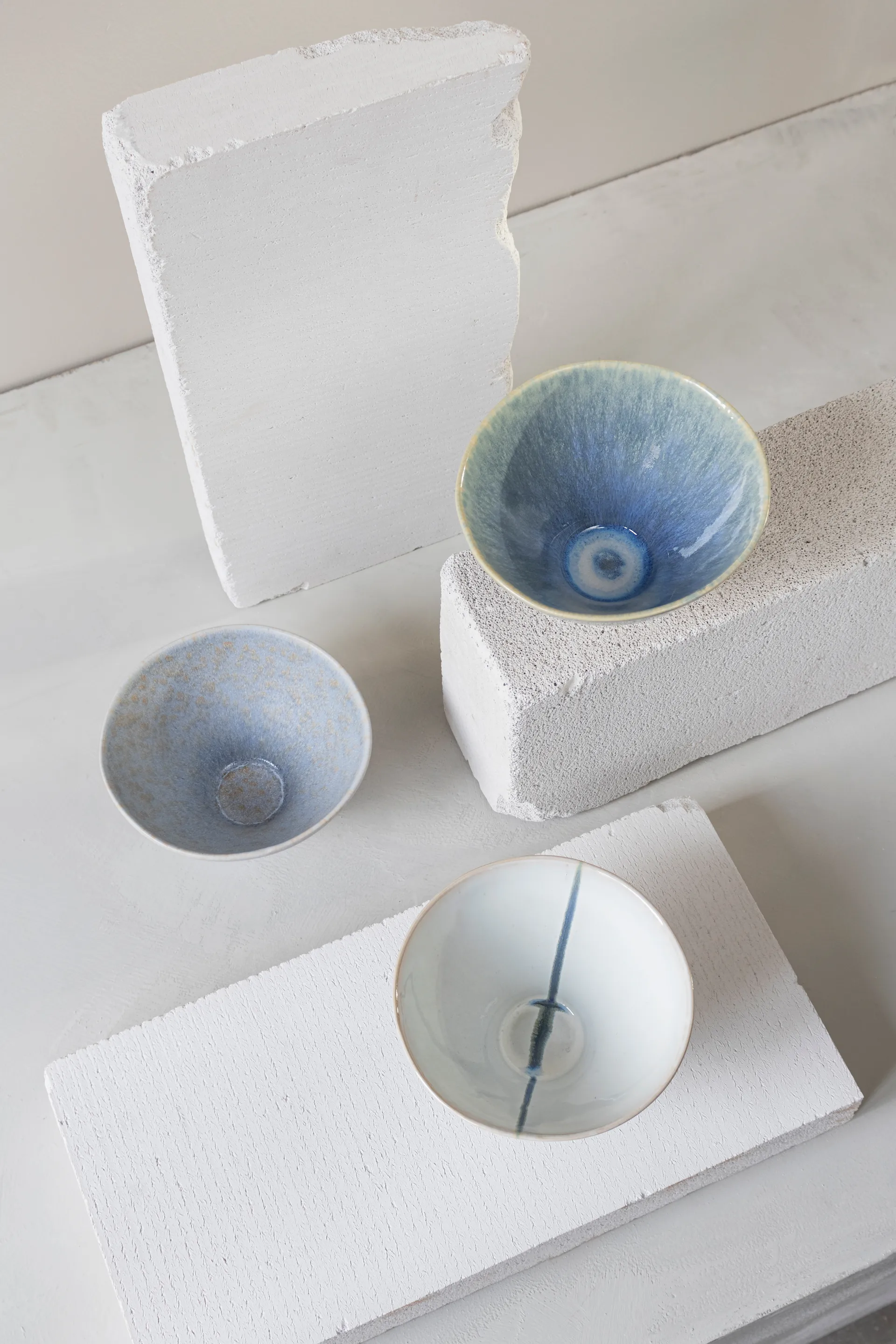 Elements tigela média Ø15,5 cm 3 peças, Azul Mette Ditmer