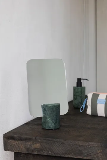 Espelho de mesa Marble - Floresta escura, 30 cm - Mette Ditmer