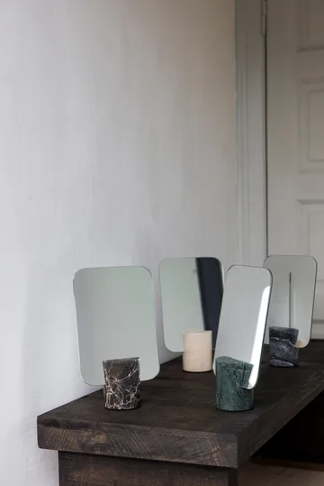 Espelho de mesa Marble - Floresta escura, 30 cm - Mette Ditmer
