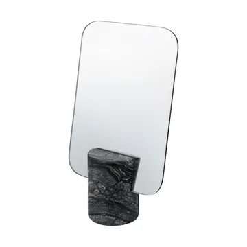 Espelho de mesa Marble - Preto-cinzento, 30 cm - Mette Ditmer