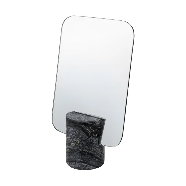 Espelho de mesa Marble - Preto-cinzento, 30 cm - Mette Ditmer