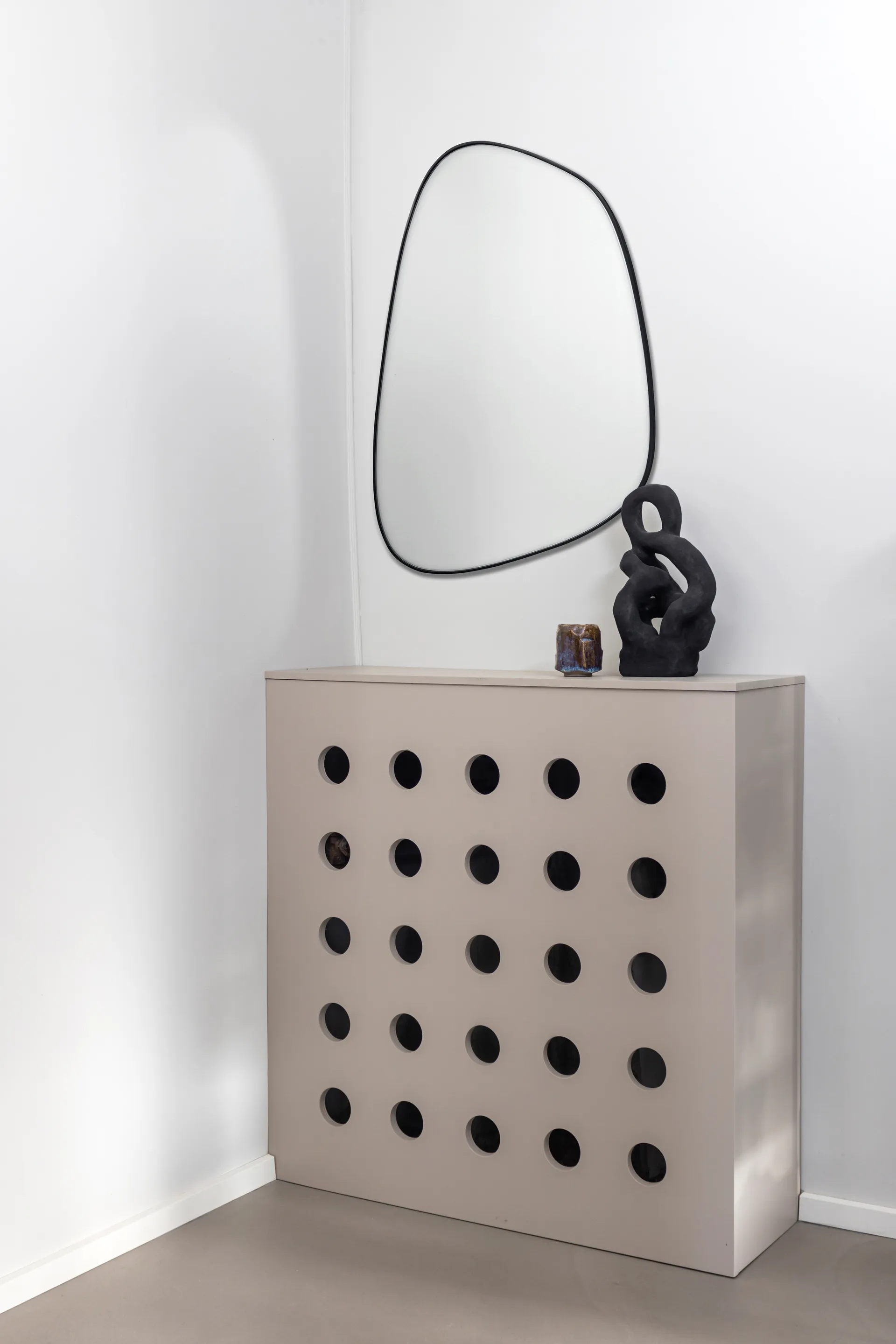 Figura espelho pequeno, Preto Mette Ditmer