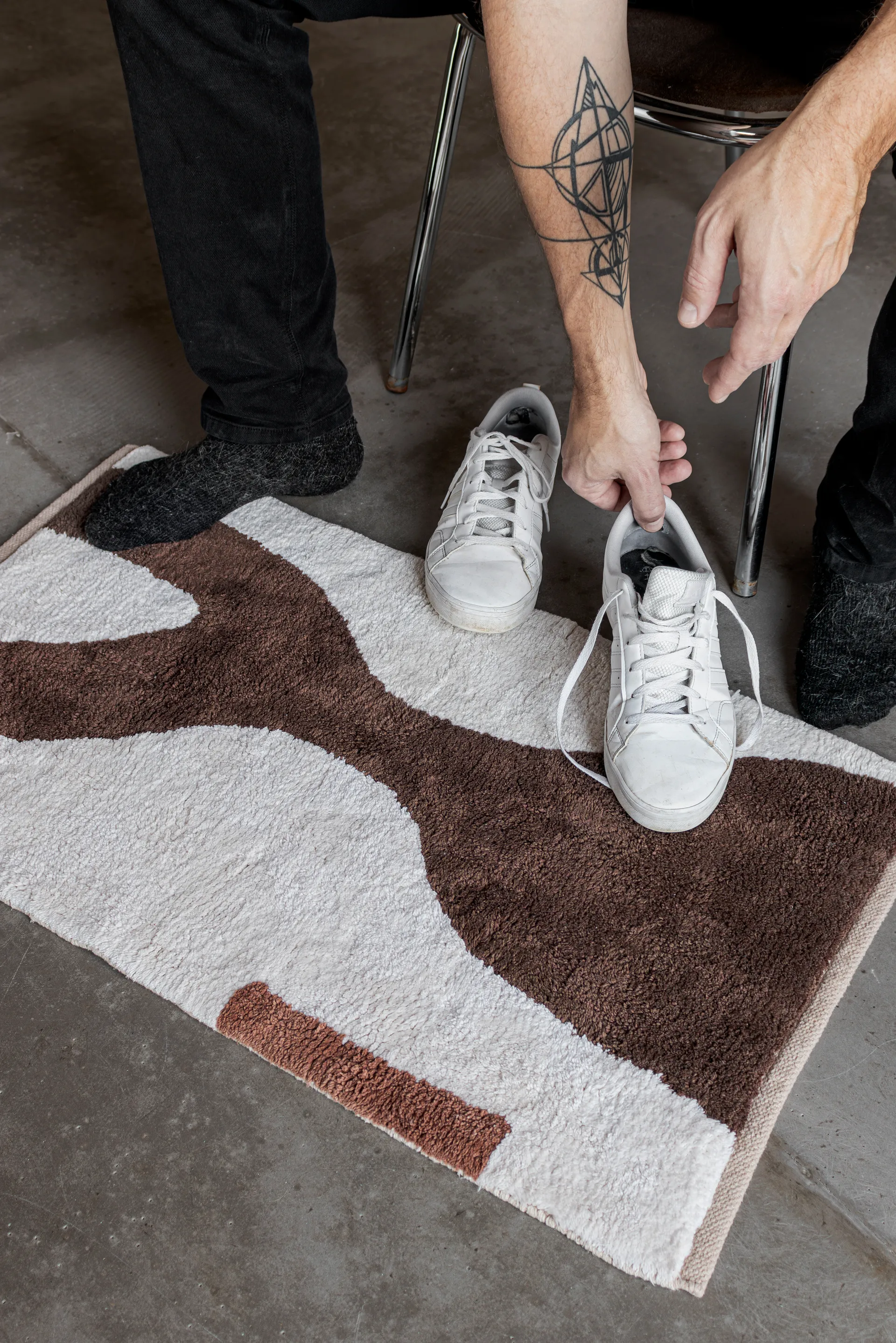 Figura tapete, Castanho, 50x80 cm Mette Ditmer