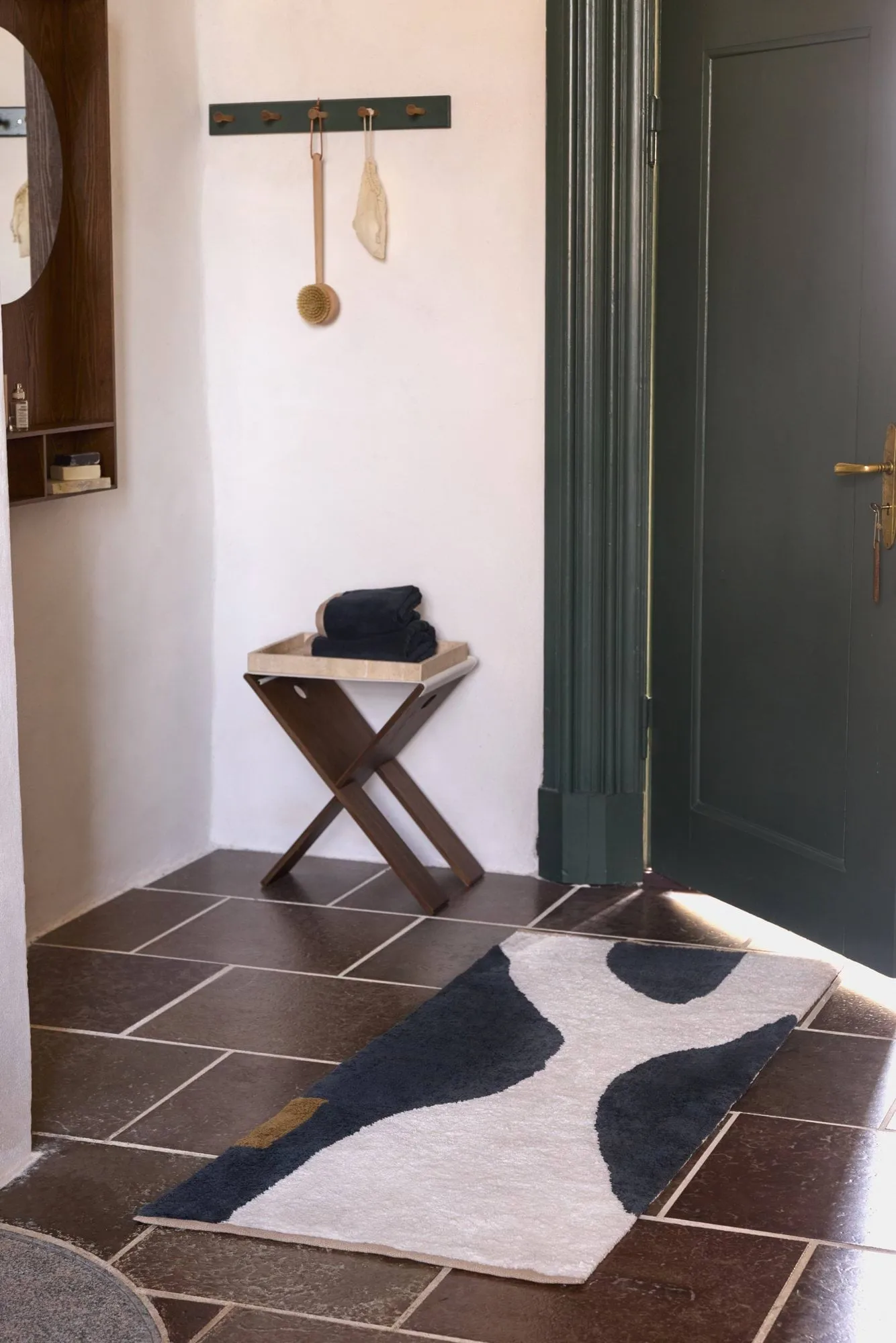 Figura tapete, Cinzento-bege, 70x150 cm Mette Ditmer