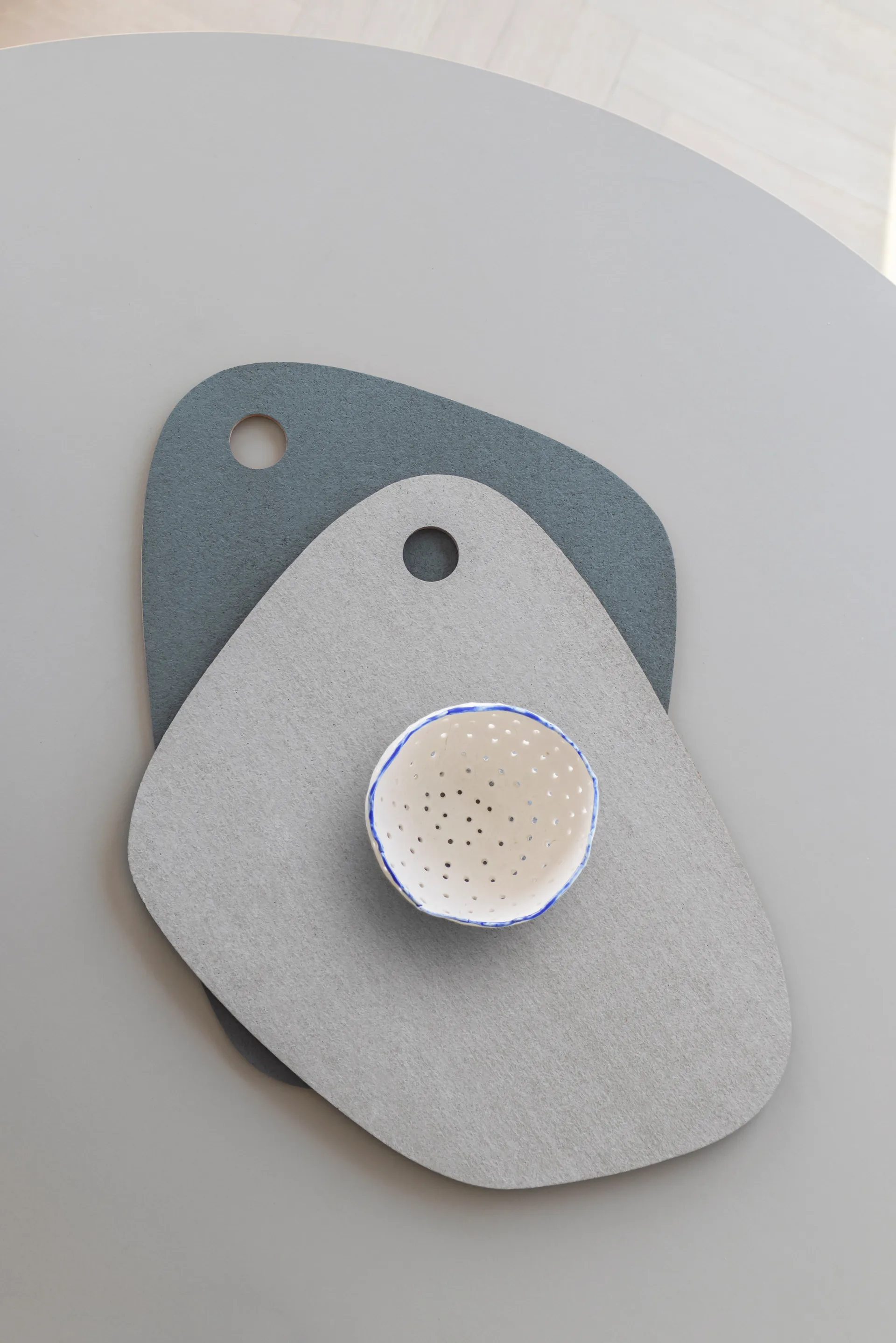 Individual reversível Twin, Ardósia azul-cinza claro Mette Ditmer