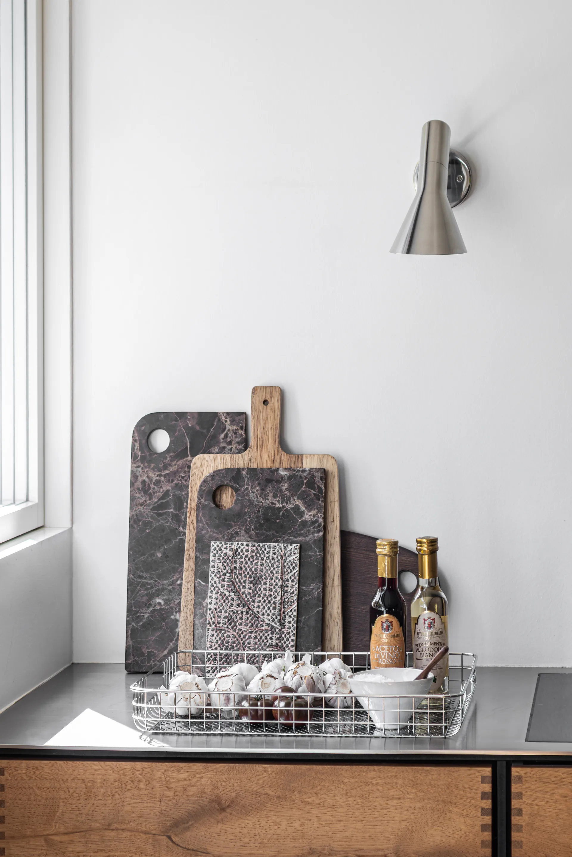 Lift tabuleiro de servir 33,5x45,5 cm, Cromado Mette Ditmer