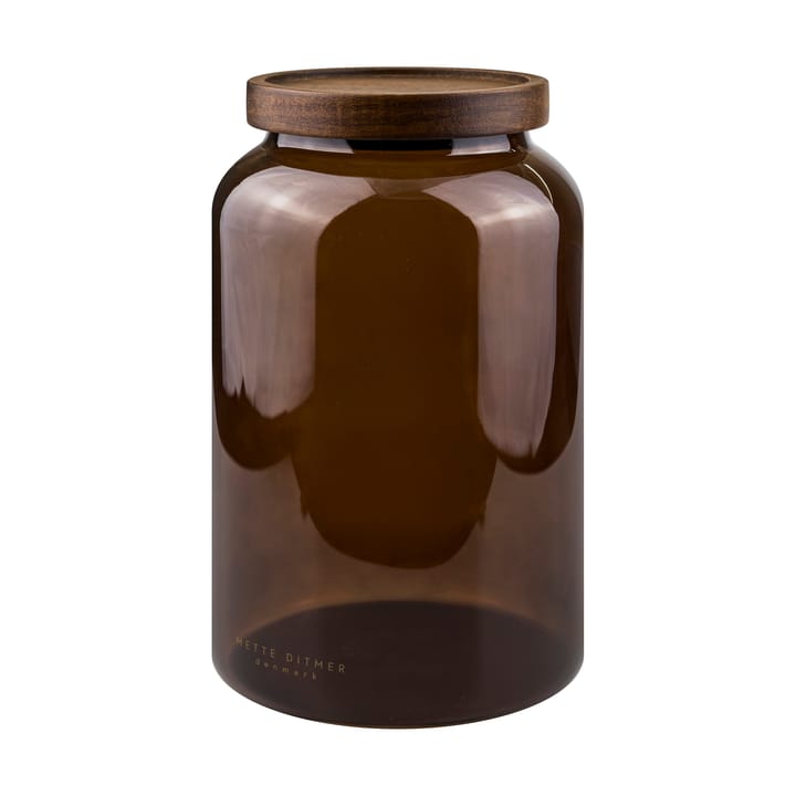 Luna pote com tampa grande 20 cm, Castanho Mette Ditmer