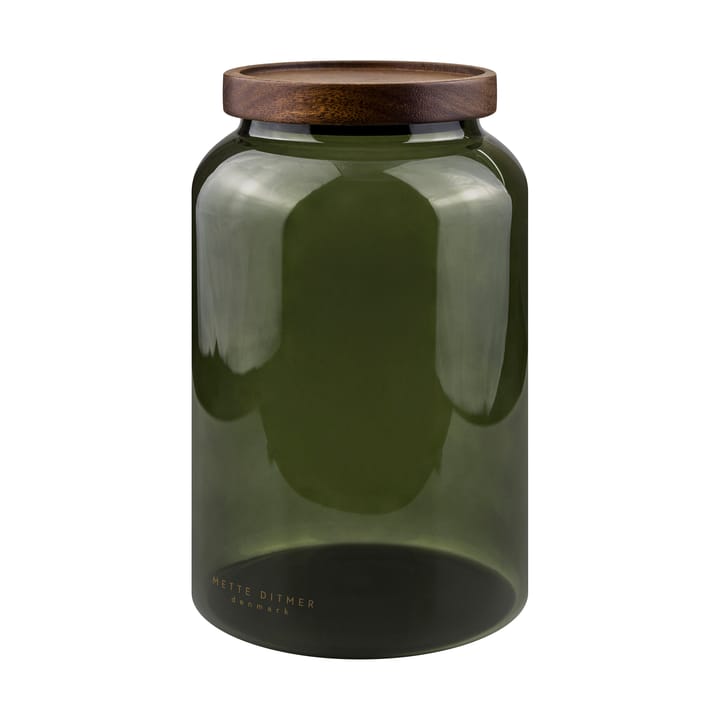 Luna pote com tampa grande 20 cm - Verde floresta - Mette Ditmer