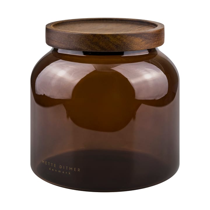 Luna pote com tampa pequeno 13 cm, Castanho Mette Ditmer