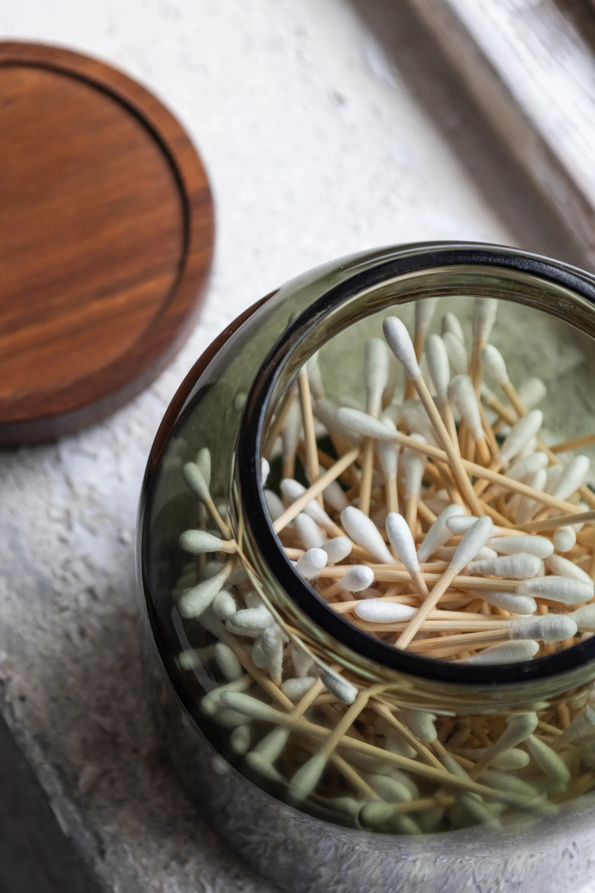 Luna pote com tampa pequeno 13 cm, Verde floresta Mette Ditmer