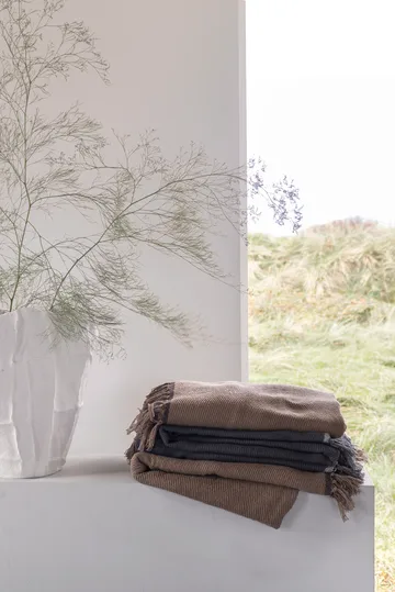 Manta Bohemia 125x180 cm - Taupe - Mette Ditmer