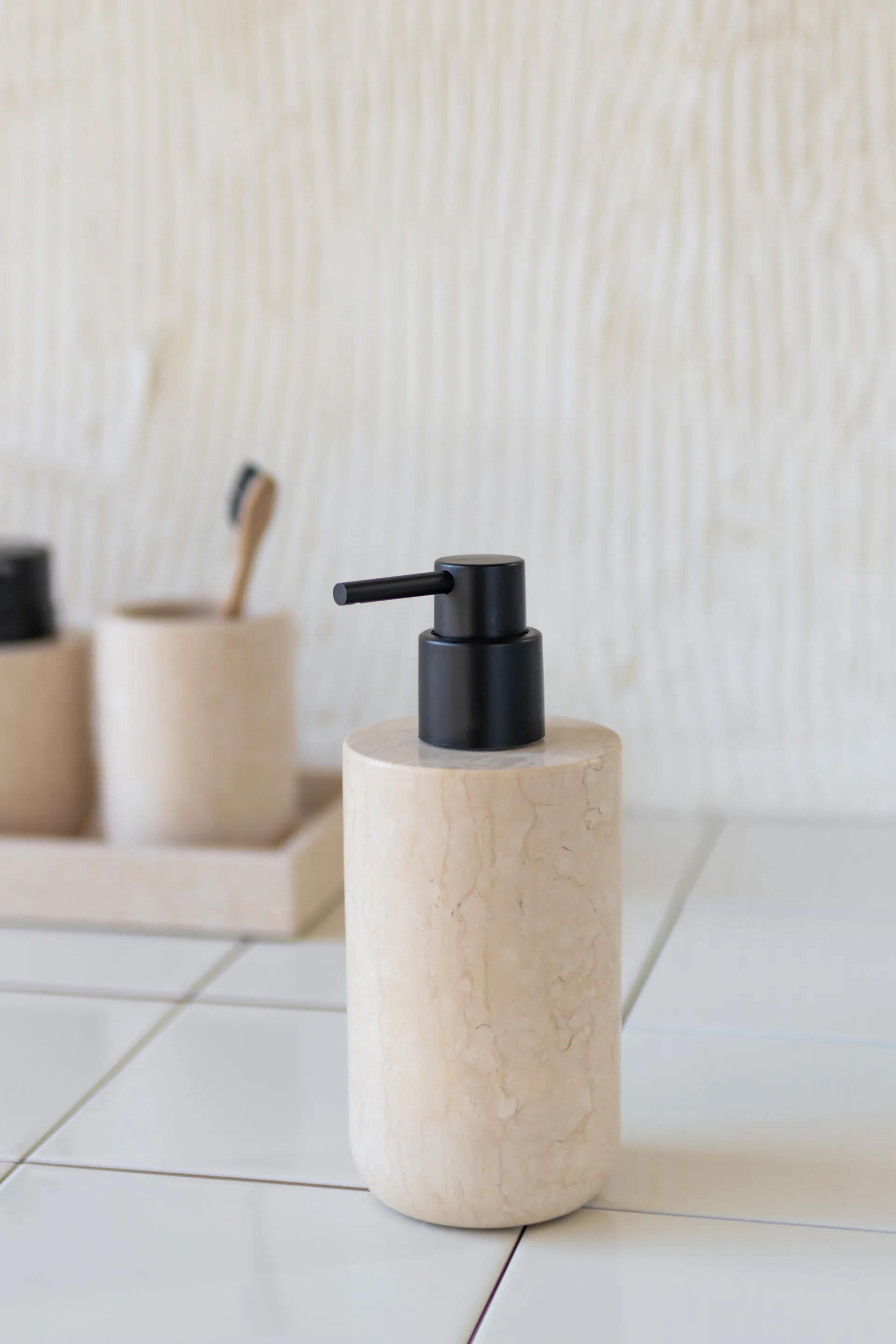 Marble doseador de sabonete 17,5 cm, Areia Mette Ditmer