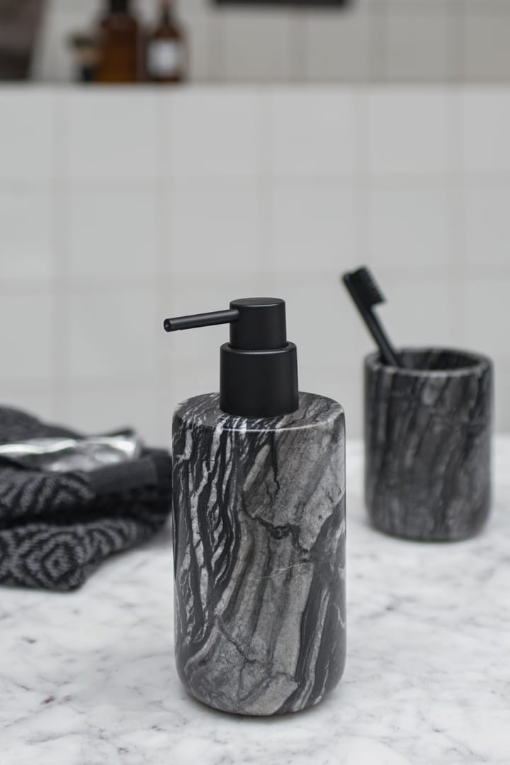 Marble doseador de sabonete 17,5 cm, preto-cinzento Mette Ditmer