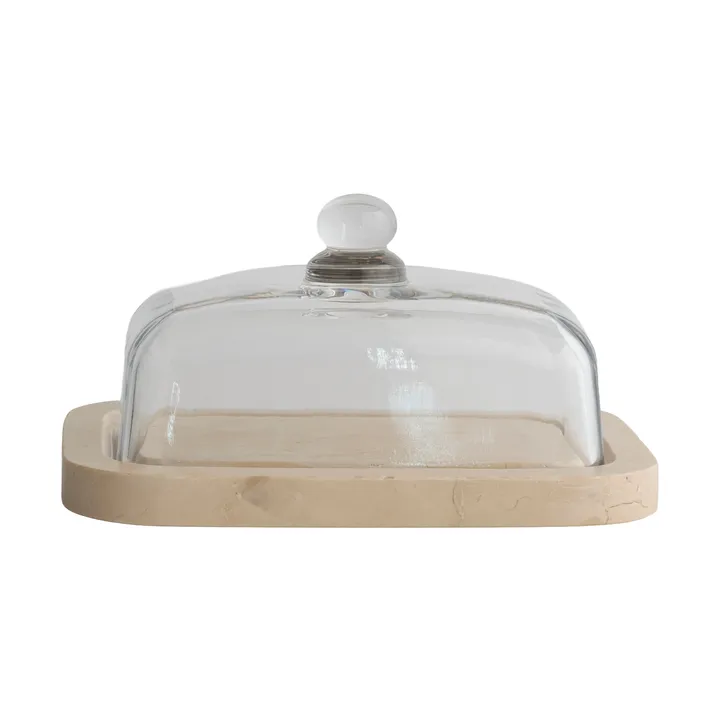 Marble manteigueira - Beige, 14x19,5x10,5 cm - Mette Ditmer