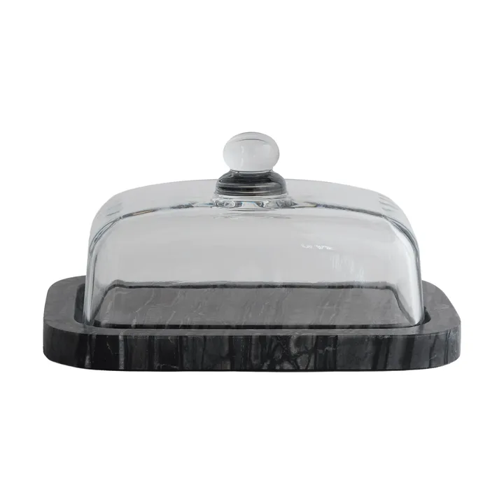 Marble manteigueira - Black-Grey (preto-cinza), 14x19,5x10,5 cm - Mette Ditmer