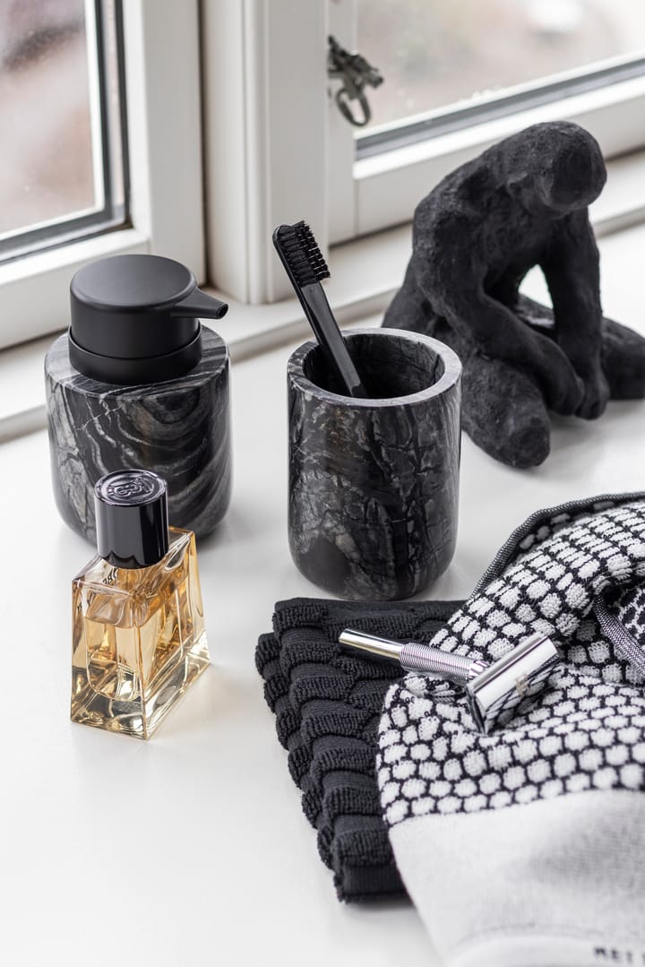 Marble suporte para escova de dentes 10 cm, preto-cinzento Mette Ditmer