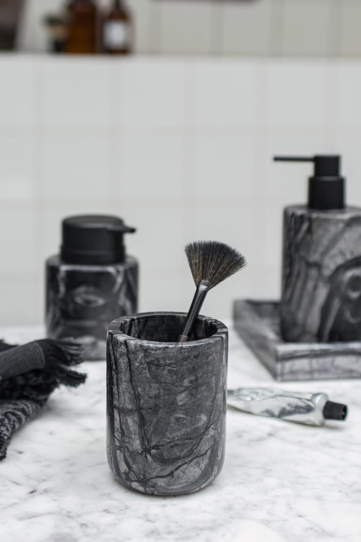 Marble suporte para escova de dentes 10 cm, preto-cinzento Mette Ditmer