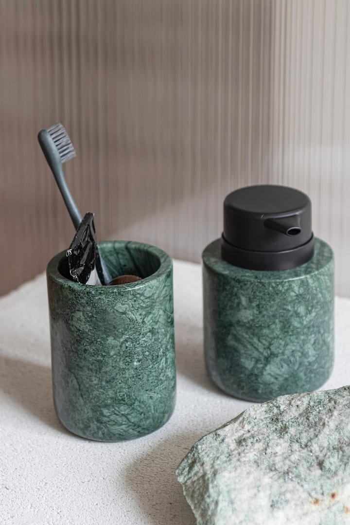 Marble suporte para escova de dentes 10 cm, Verde floresta Mette Ditmer