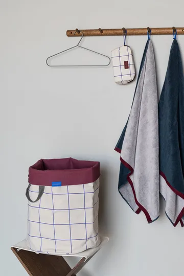 Mesh cesto de roupa Ø40x50 cm - Cobalt-areia - Mette Ditmer