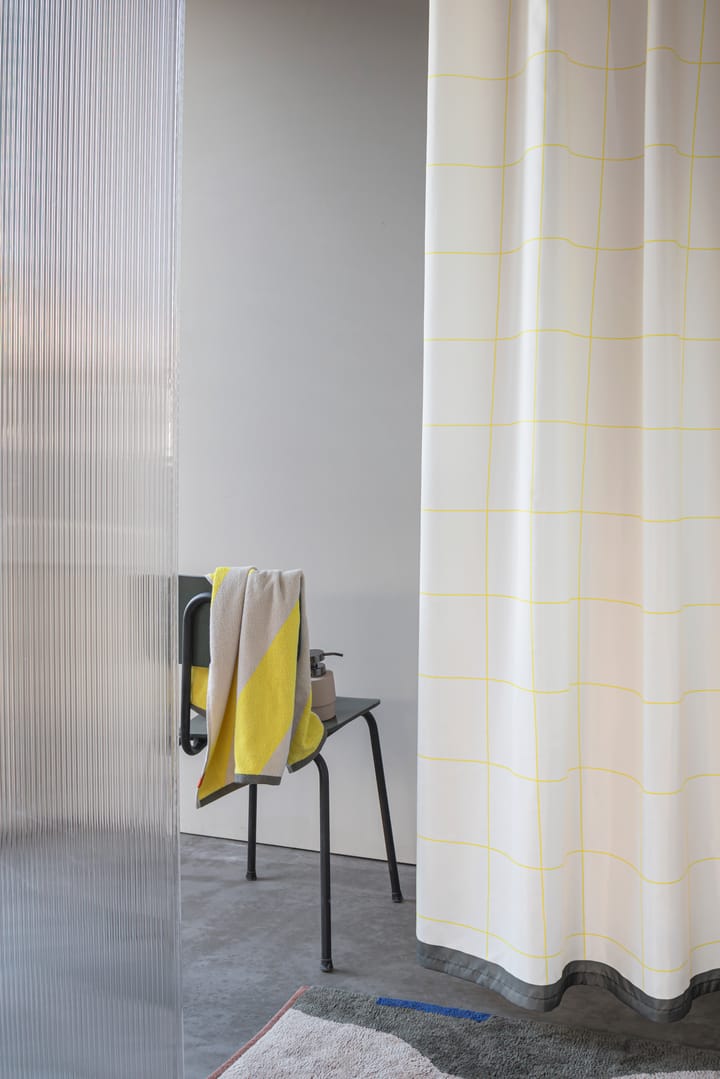 Mesh cortina de duche 150x200 cm, Amarelo Mette Ditmer