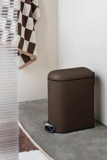 Mini-Walther caixote do lixo com pedal 5 L - Castanho - Mette Ditmer