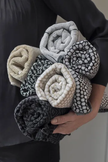 Morocco tapete para casa de banho 50x80 cm - Preto-branco - Mette Ditmer