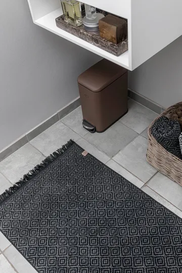Morocco tapete para casa de banho 50x80 cm - Preto-cinza - Mette Ditmer