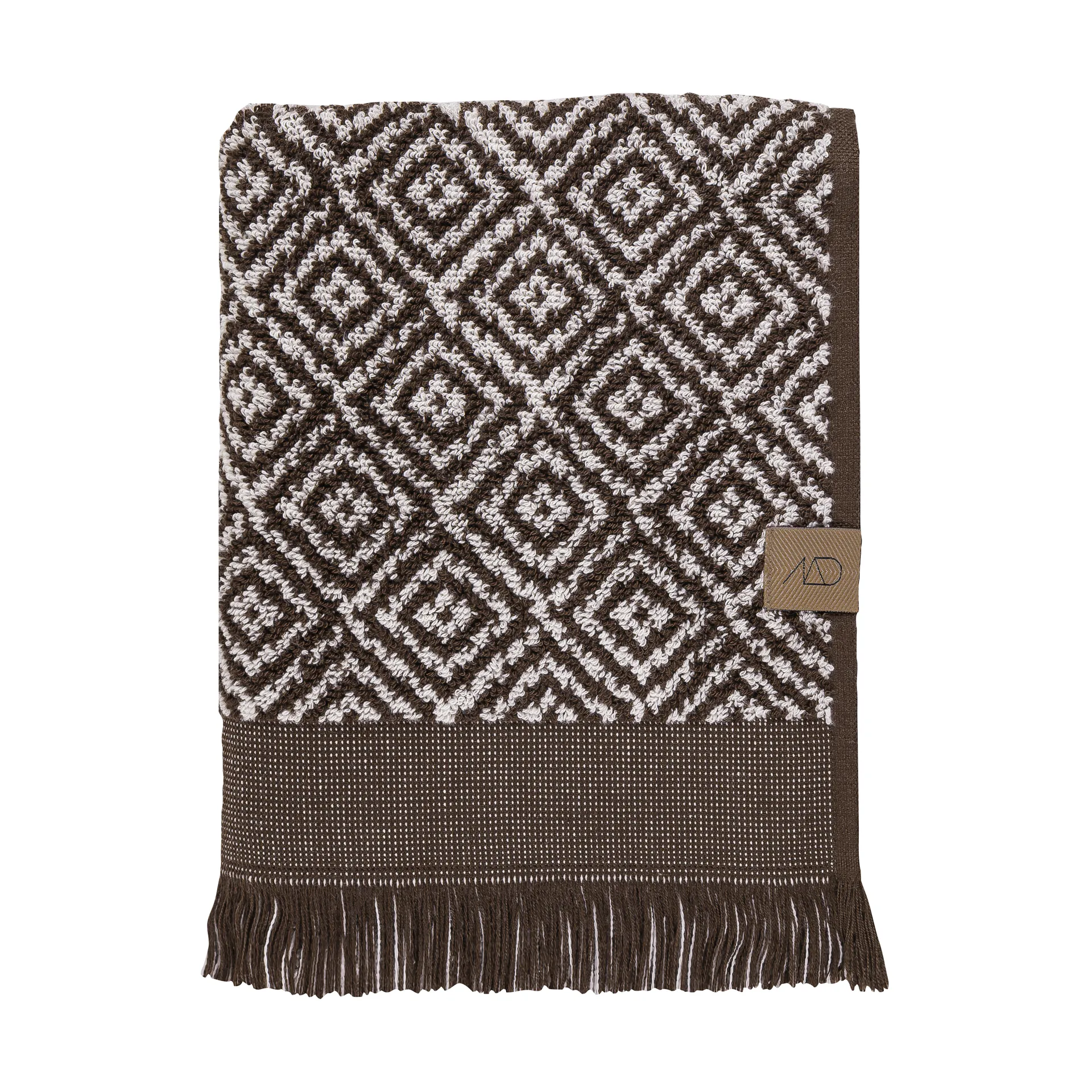 Morocco toalha 70x135 cm, Chocolate-off-white Mette Ditmer