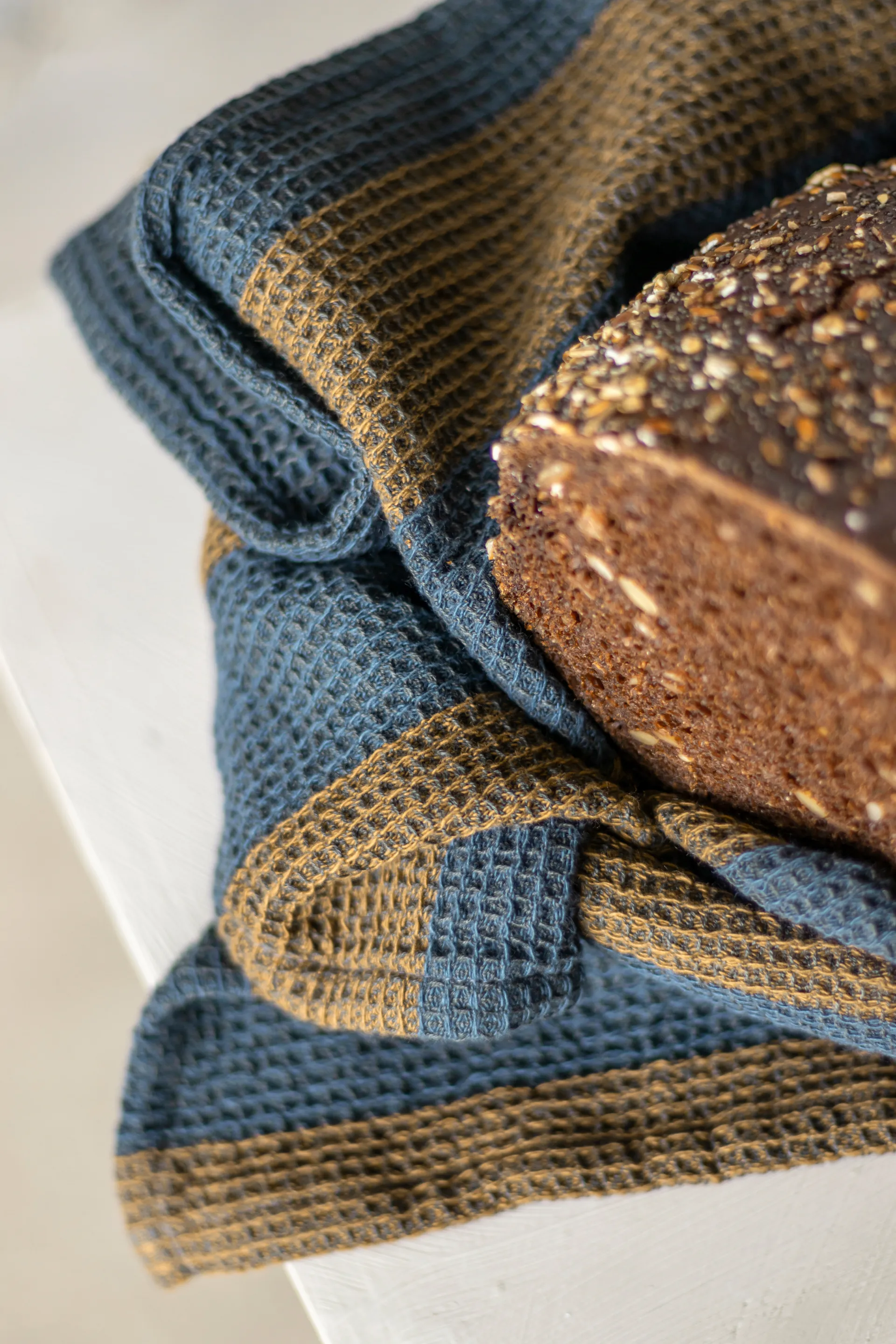 Pano de cozinha Elvira 50x70 cm, Ocre Mette Ditmer