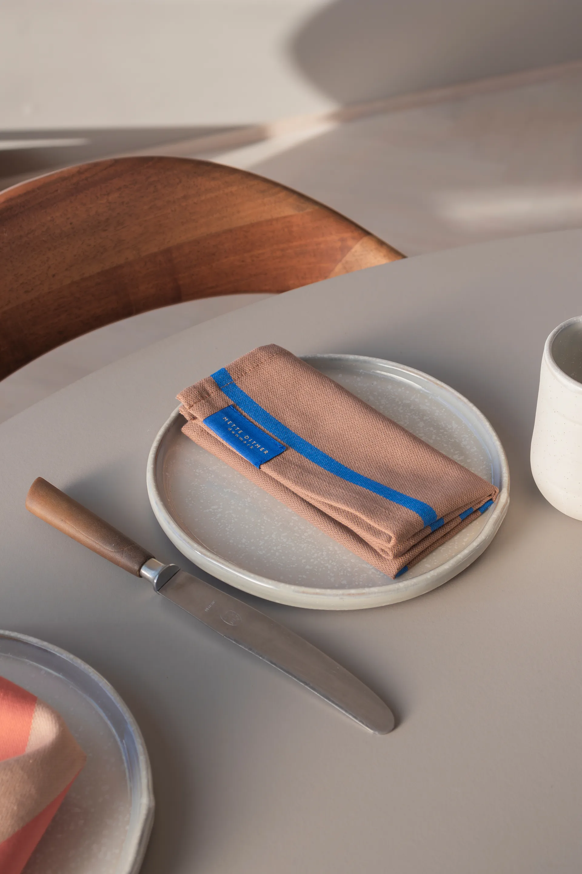 Pano de louça Stripes 33x33 cm 2 un., Blush Mette Ditmer