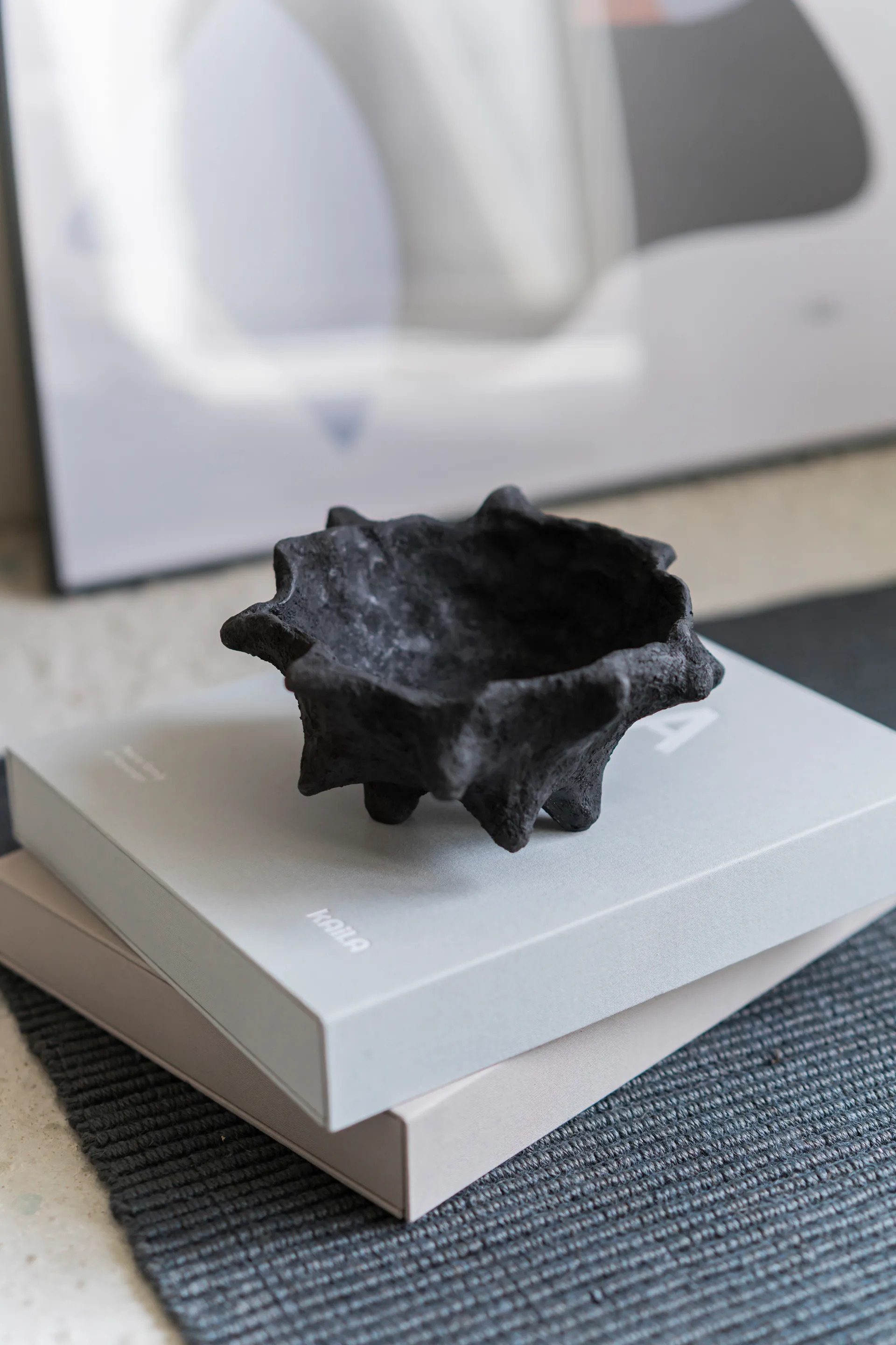 Peça de arte Art castanha Ø20 cm, Preto Mette Ditmer