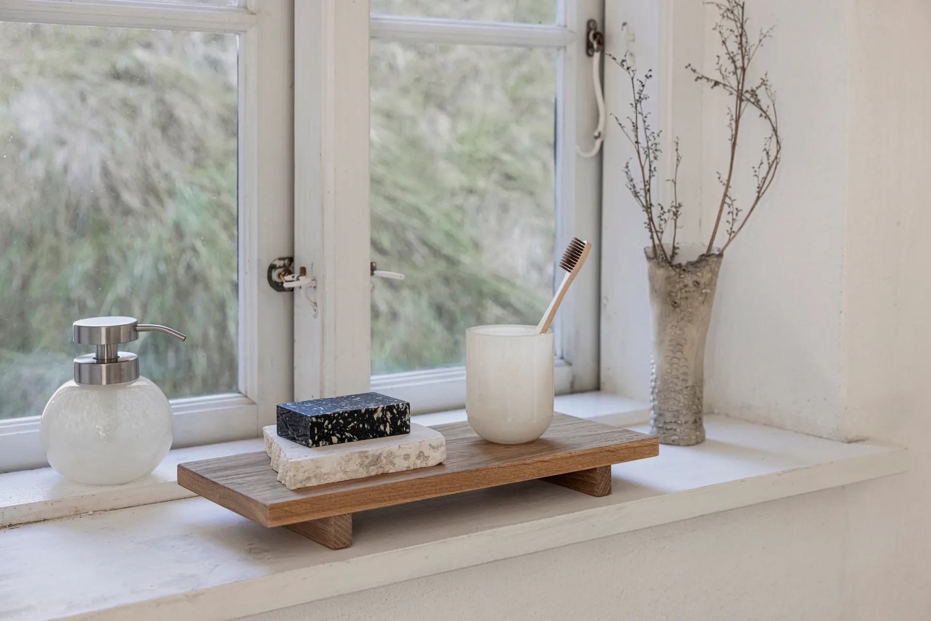 Porta-escovas de dentes Opal, Linho Mette Ditmer