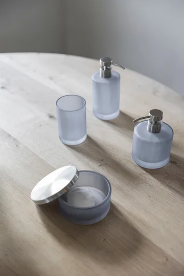 Pote com tampa Modest Ø10,5 cm - Azul pomba - Mette Ditmer