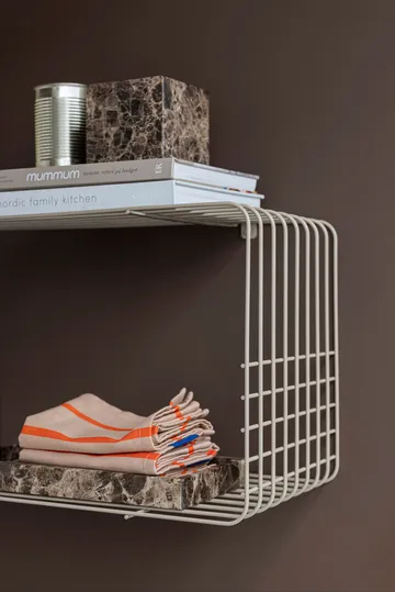 Prateleira Wire - Areia, 31x70x26 cm - Mette Ditmer