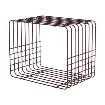 Prateleira Wire - Short, vermelho, 26x38x30,5 cm - Mette Ditmer