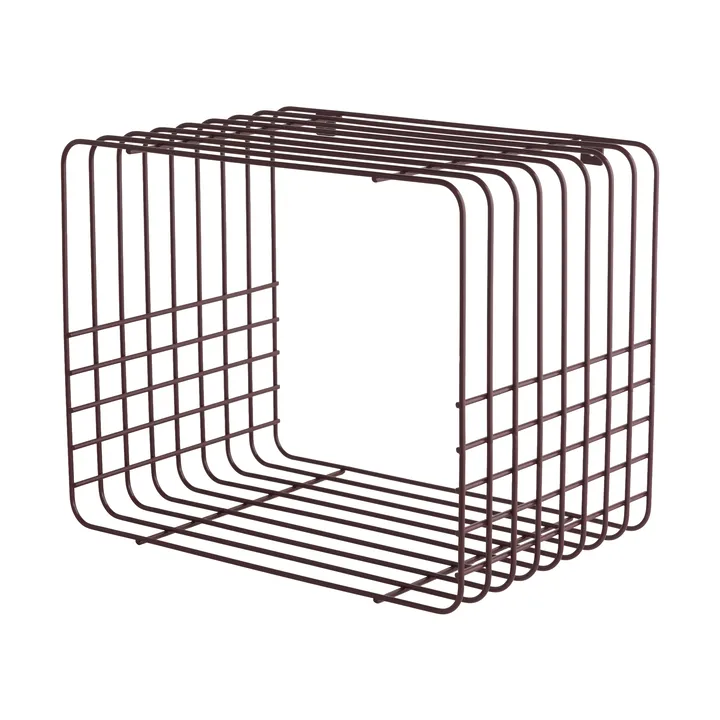 Prateleira Wire - Short, vermelho, 26x38x30,5 cm - Mette Ditmer