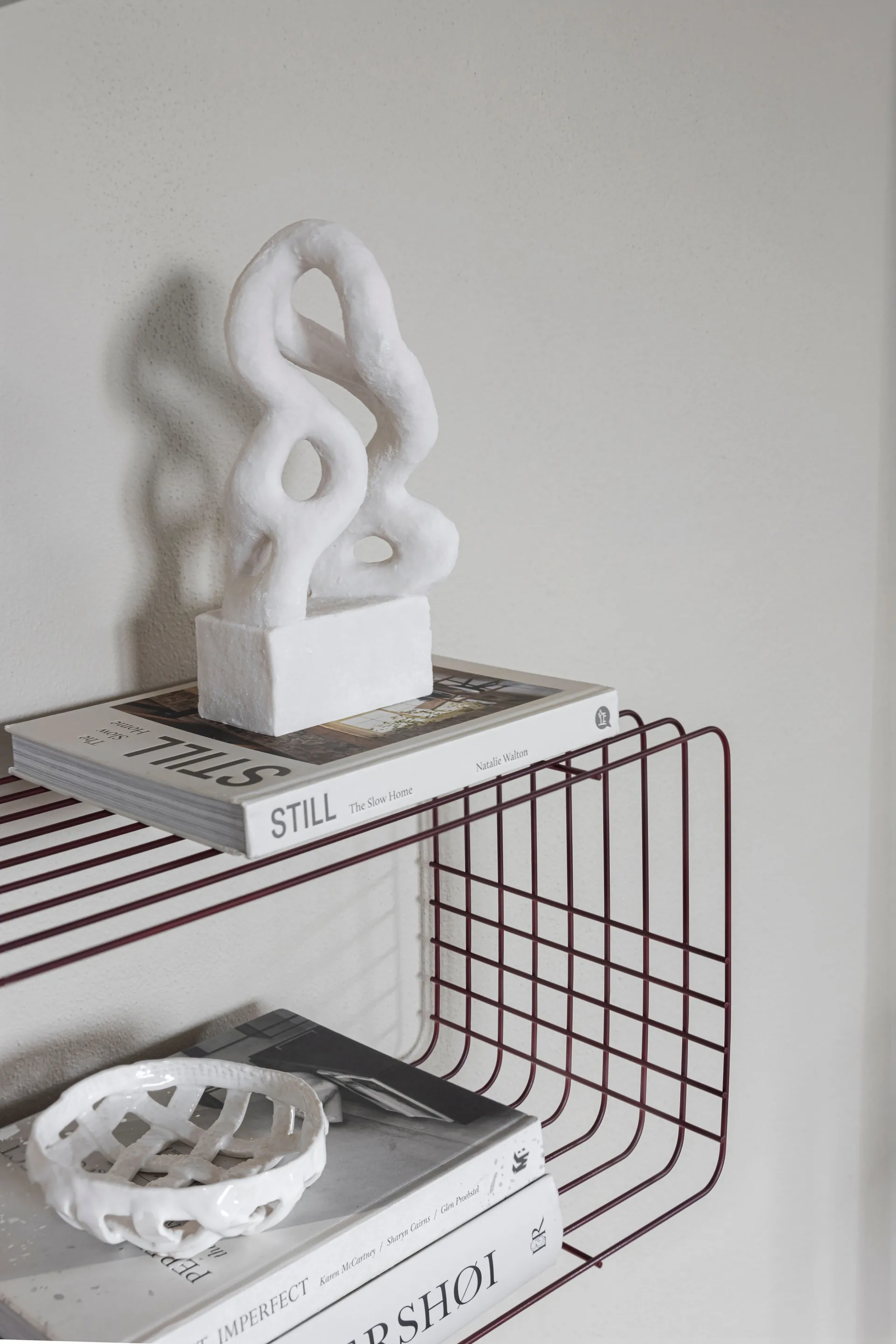 Prateleira Wire, Vinho, 31x70x26 cm Mette Ditmer