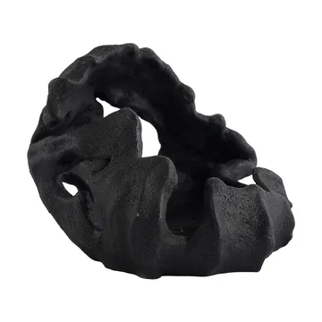 Reef castiçal para vela grossa - Preto, Ø16,5x13 cm - Mette Ditmer