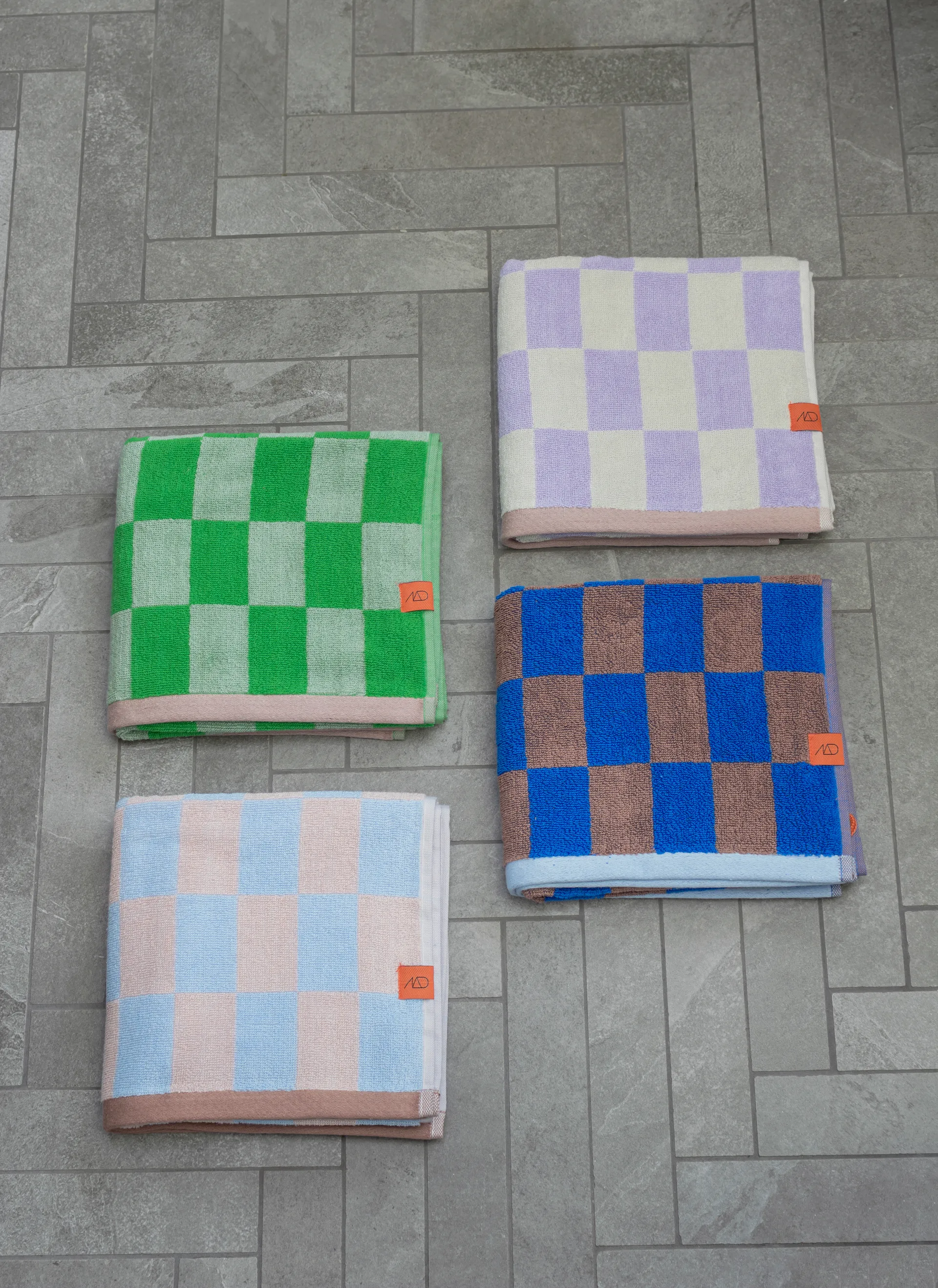 Retro toalha, Classic green, 50x90 cm Mette Ditmer