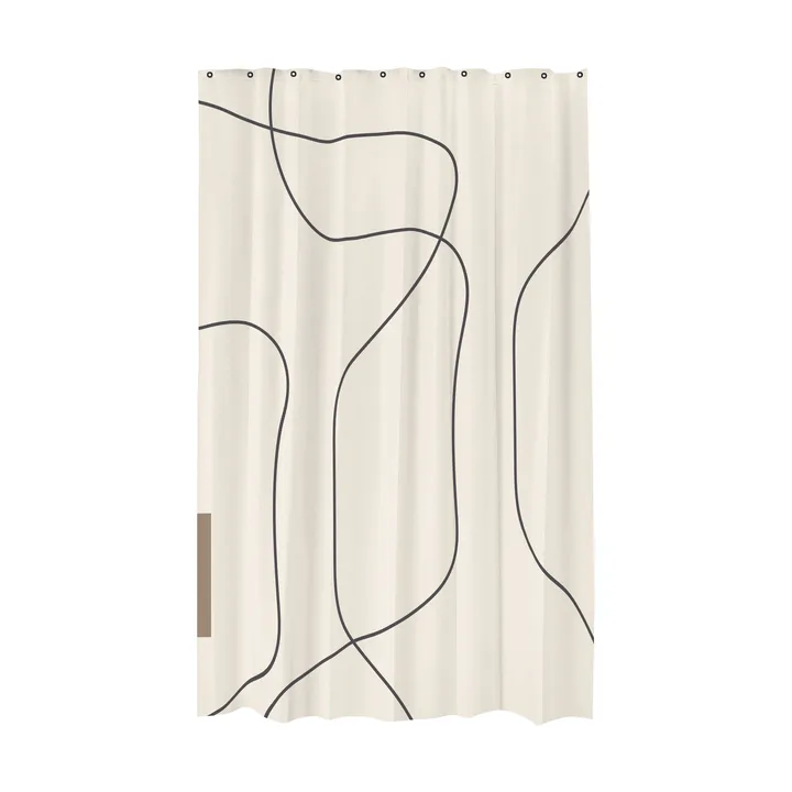 Shadow cortina de duche - Branco, 150x200 cm - Mette Ditmer