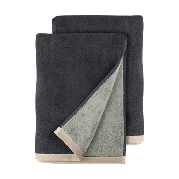 Soft toalha de mão 40x55 cm 2 unidades - Grey (cinzento), 40x55 cm - Mette Ditmer