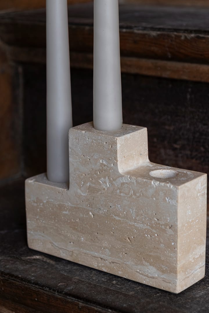 Step suporte para 3 velas, Linho Mette Ditmer
